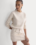 Denim Utility Mini Skirt | Calico Ecru